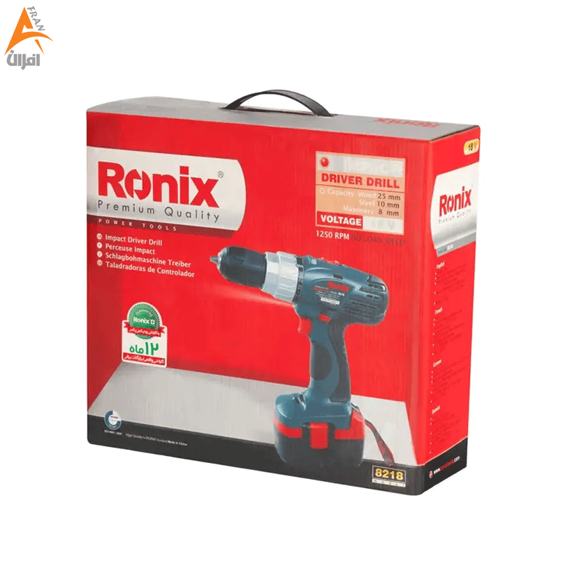 دریل پیچگوشتی شارژی 18 ولت مدل 8218